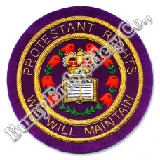 Regalia Hands Embroidery Round Badge
